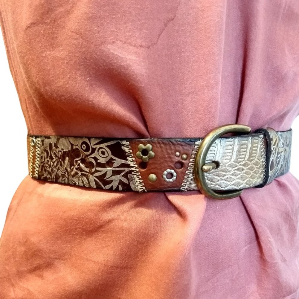 Fossil 36.5" Long Leather Belt